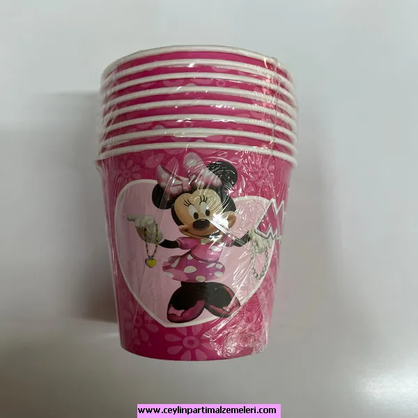 Minnie Mause Temalı Karton Bardak
